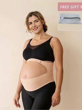 MomCozy Maternity Belly Support Band - Black